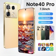 2025Note40 Pro24cm Mobile Phone 16+1TB Android Smartphone Ready stock⭐⭐1219  1.5  3