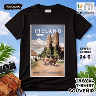 IRLANDIA 3-Piece SOUVENIR T-Shirt ASEAN COUNTRYTAG IRELAND COTTON 24S SOUVENIR PREMIUM GIFT