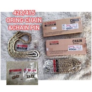 YAMAHA ORING GOLD CHAIN 132L Y15ZR Y15 RS150 Y125Z LC135 YAMAHA lantai o-ring RANTAI 415H 428H 415HO