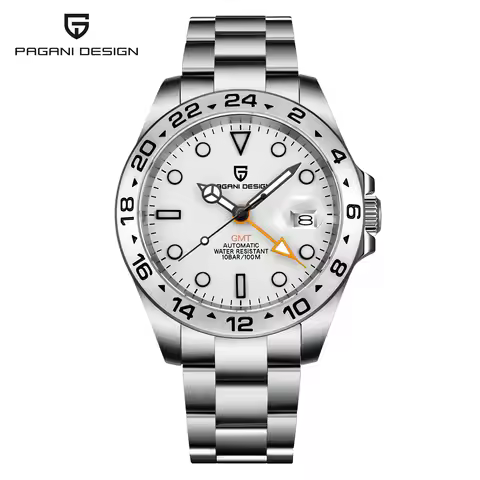 PAGANI DESIGN 2026New V2 GMT Automatic Machinery Men Watch PD1682 sapphire crystal 10Bar Waterproof 