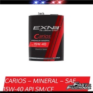 EXN CARIOS SAE 15W-40 PREMIUM MINERAL API SM/CF ENGINE OIL 4L
