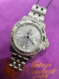 🌈🌈新返貨啦🌈🌈Tudor Price Date Tiger 89190 🩶原裝灰圈灰面 連原裝Tudor鋼帶 淨錶🩶VU2120（廣華街店）