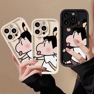 Casing Case Phone For OPPO F11 f9 find X3 x5 r11 s r15 r17 Reno 2 3 4 5 6 7 7z 8 10 8t Pro Plus couple shell crayon shin-chan cute cartoon TPU