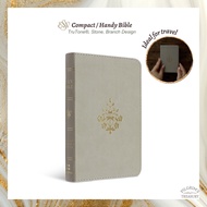 ESV Compact Bible TruTone, Stone, Branch Design Handy Travel Size Bible