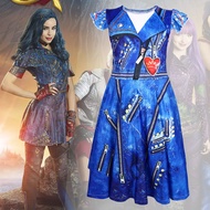 110-160cm Ready Stock Halloween Descendants3 Bodysuit cosplay Costume Stage Performance Costume Desc