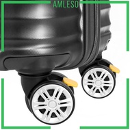 [Amleso] Luggage Suitcase Wheels Replacement Luggage Wheels 1.3 Inch Hole Pitch Omnidirectional Wheels 360 Swivel Wheel