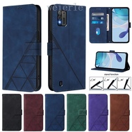 For ZTE Blade A52 Lite Case Geometric Leather Wallet Case For ZTE Blade A53 Pro A53+ Case ZTE Blade 