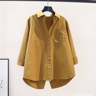 (RT) 🎁Ready Stock🎁 baju kemeja wanita kemeja putih wanita Baju Warna Pepejal Wanita Longgar Musim Se
