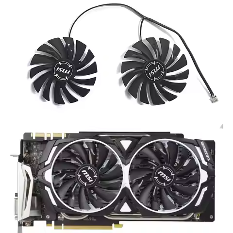 95MM PLD10010S12HH GPU Fan For MSI GTX 1080Ti 1070 1060 ARMOR RX470 570 580 R9 380 Video Card Coolin
