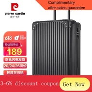 YQ44 Pierre Cardin（PIERRE CARDIN）Luggage Men's Universal Wheel Fashion Zipper Trolley Case Casual Large Capacity Luggage