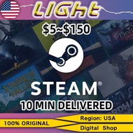 Steam USA Gift Card✨5 USD~150 USD America Steam wallet codes/Efficient/safe/fast/LIGHT 24/7 Online E