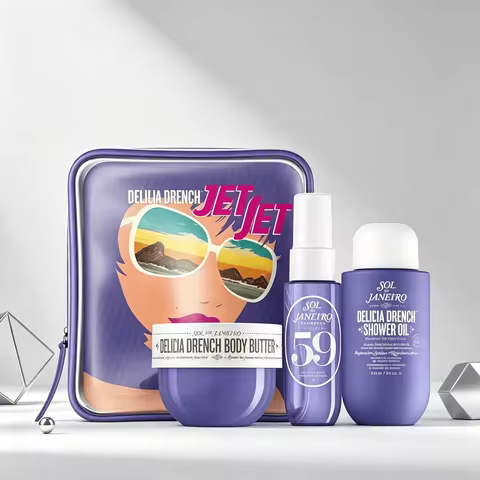 Sol de Janeiro Delicia Drench Jet Set Travel Perfume Gift Set For Women Cheirosa 59 Juicy Passion Fr