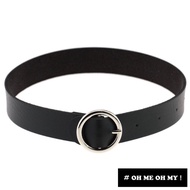 Next Day With F/Leather Necklace/Multiple Colors Circle Buckle Belt Necklace/Necklace Necklace/Belt 