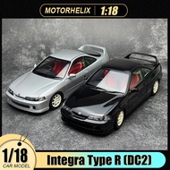 Motorhelix diecast model 1:18 scale Integra Type R (DC2) car model Metal static display festive gift