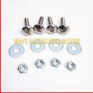 Universal Motorcycle Number Plate Bolt Nut Ring Bolts for All Motorcycles