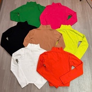COLOR LONG-Sleeve Turtleneck Shirt CL9