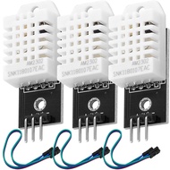 3Pack for DHT22 for AM2302 Temperature and Humidity Sensor Module with Cable for Arduino and Raspber