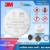 Túi 10 tấm lọc bụi 3M 7711 - Dùng cho các mẫu mặt nạ 1 van 3M 3200/HF52 - CHÍNH HÃNG