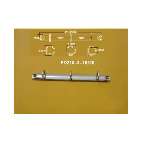 2PCS A5 3 Rings 210 Binder Clips