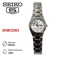 Seiko 5 SYMC21K1 Automatic 21 Jewels Ladies Stainless Steel Watch (Silver)