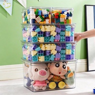 Premium Transparent Stack able Container PET Material Container with Handle and Lid Multipurpose Sto