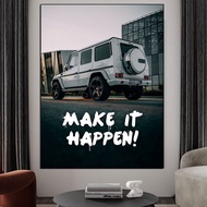 G Wagon Dreams Car Poster Motivation Artwork Canvas Painting Decoration Wall Art Picture CK12
