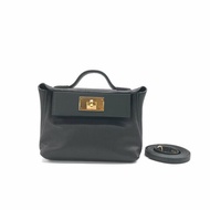 Hermès 黑金 2424 mini K刻 肩背包