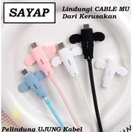 Wings! Wing's Color Data Cable End Protector Full Little Angel Protector USB Charger Cable Android Type C Lightning Iphone Converter Cable