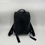 Issey Miyake Miyake BAOBAO Rhombus Bag Large Capacity Ins Backpack Geometric Couple Rhombus Internet Infrared Trade Black Fashion