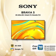 [FREE TNG] SONY BRAVIA 5 K-98XR50 | XR Processor | Mini LED | 4K Ultra HD | HDR | Smart TV (Google T