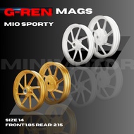 G-REN MAGS MIO SIZE 14 GR8 FOR MIO SPORTY/MIO SOULTY/FINO 4HOLES (FRONT&REAR SET)