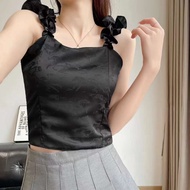 FITZCO 2181# Tanktop Bra SABRINA Satin Motif Abstrak