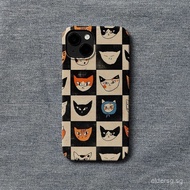 Vintage Cat Simple QYJS Phone Case Applies IPhone 7 8 plus 11 12 PRO 13 14 15 16 ProMax X XS XR XSMA