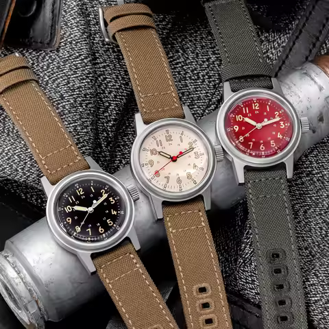 THORN Retro Military Watch 36mm Watch Made of NH35A Movement SHY-043 Sport Watch Unisex Men's and Wo