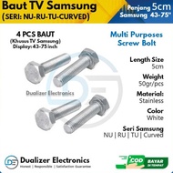 W&amp;N Baut Bracket TV Samsung Seri NU RU Curved 43-75 Inch UHD Smart TV