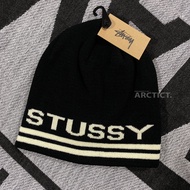 Stussy JAQUARD STRIPE SKULLCAP BEANIE HAT - BLACK | Original