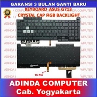 Asus ROG Strix G17 G713 G713RC G713QY G713IR G713IH Black Crystal Cap RGB 16 pin Keyboard Keyboard