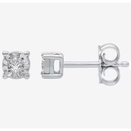 1/10 CT.T.W. Natural Diamond Stud Earring Set in Sterling Silver