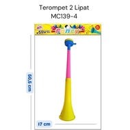 2-tier folding trumpet - new year trumpet - wholesale trumpet - plastic trumpet