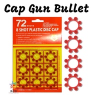 Cap Gun Refill / Cap Gun Refill / 8 Shots Hand Gun/ Pastic Disc Cap / Pistol Mainan