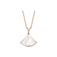 New Accessories New Accessories Ready Stock Rose Gold Mother-of-Pearl Fan Necklace ff9