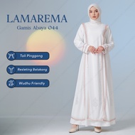 [ LaMarema ] Baju gamis putih wanita modern terbaru | Abaya arab turkey warna putih mewah dan elegan