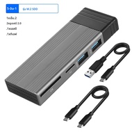 12-in-1 M.2 SSD Docking Station USB C HUB ประเภท C ถึงอะแดปเตอร์ HDMI 4K60Hz 1000Mbps PD100W USB3.0