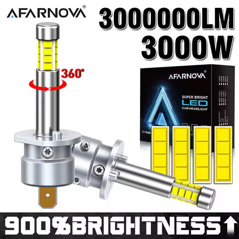 H7 H4 LED Canbus 360 H1 H3 H8 H9 H11 Turbo Bi Led Projector Lens Car Lights 900% Brighter Auto Headl