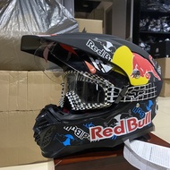 【Household groceries】 KTM RedBull Pull Force Full Face Helmet Riding Racing Helmet Motorcycle Off-Ro