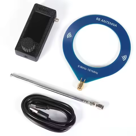 Mini SI4732 Radio Receiver HF SW MW VHF Radio, 1.9inch IPS Screen ,LSB USB AM FM FM/AM Radio with 2P