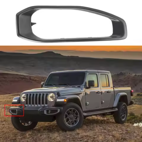 Car Front Fog Light Cover Bezel Left/Right For Jeep Wrangler JL GLADIATOR 2018 2019 2020 2021 2022 2