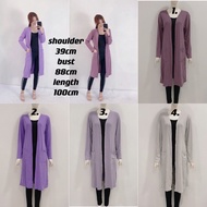 Long Cardigan Labuh Women Muslimah Cotton (READY STOCK) Borong Termurh