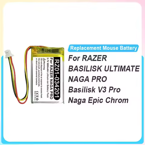 Replacement Mouse Battery For RAZER Basilisk Ultimate NAGA PRO Basilisk V3 Pro Epic Chroma RZ01-0462
