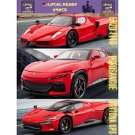 MF🌺 Ferrari FUV Purosangue 1:22 Diecast SUV Sport Alloy Scale Model Car Pull Back Light and Sound